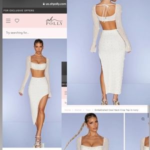 Oh Polly Ivory Pearl Two Piece Set